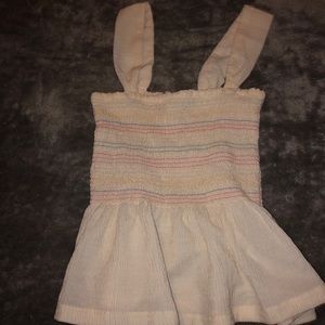 Crop top from texture & thread.